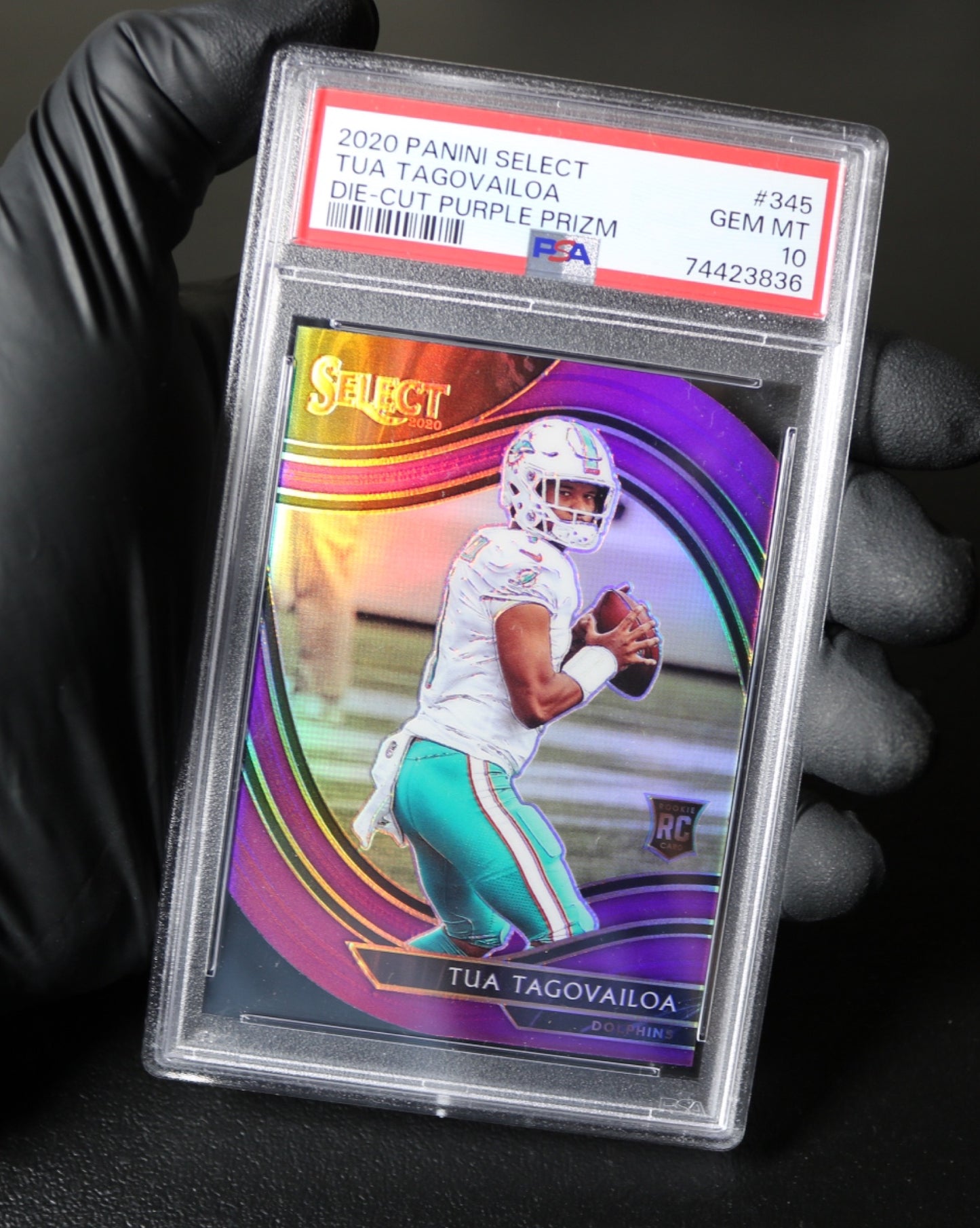2020 Select Tua purple die-cut field level PSA 10 (48)