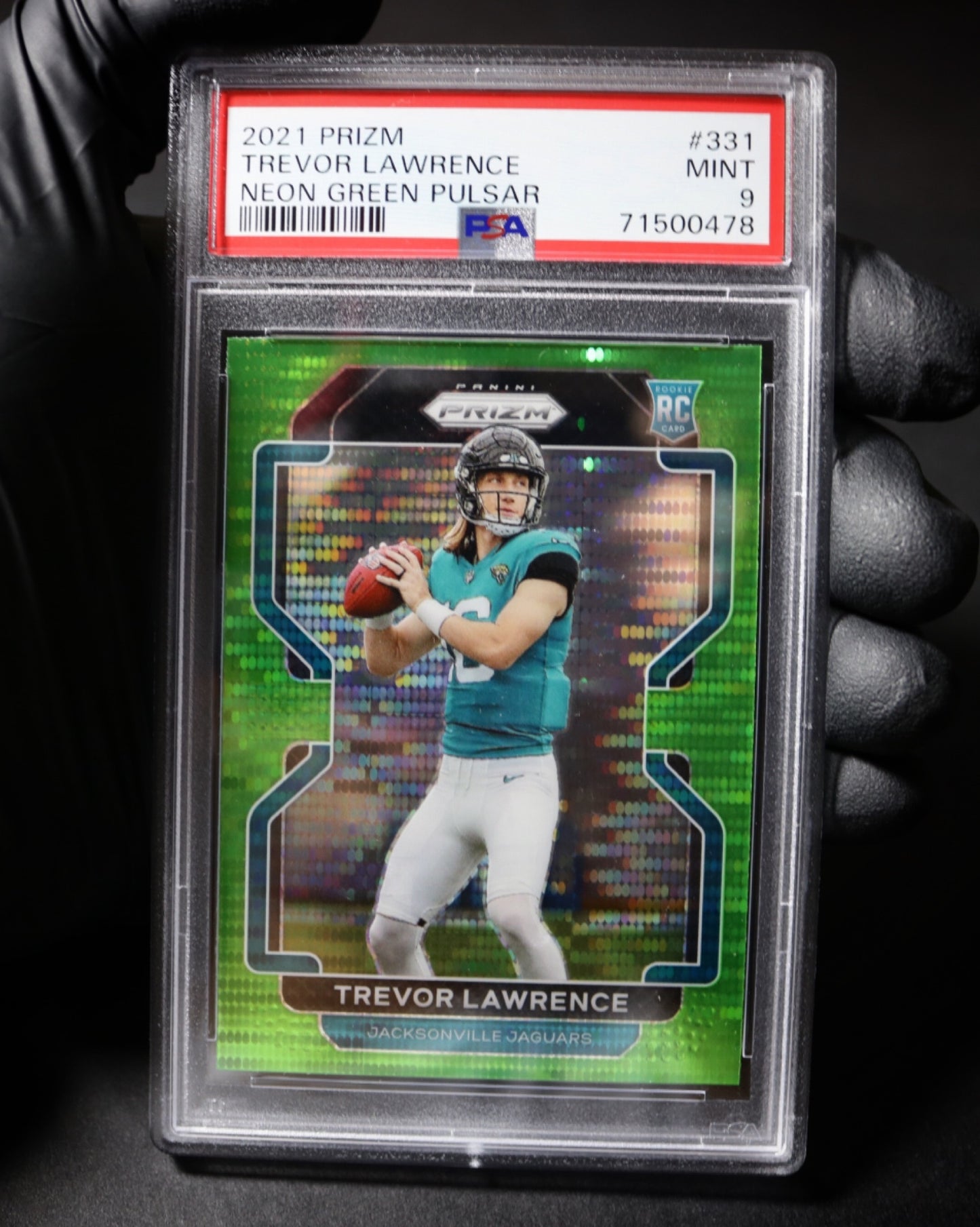 2021 Prizm Trevor Lawrence Neon Green Pulsar #331 PSA 9 (26)