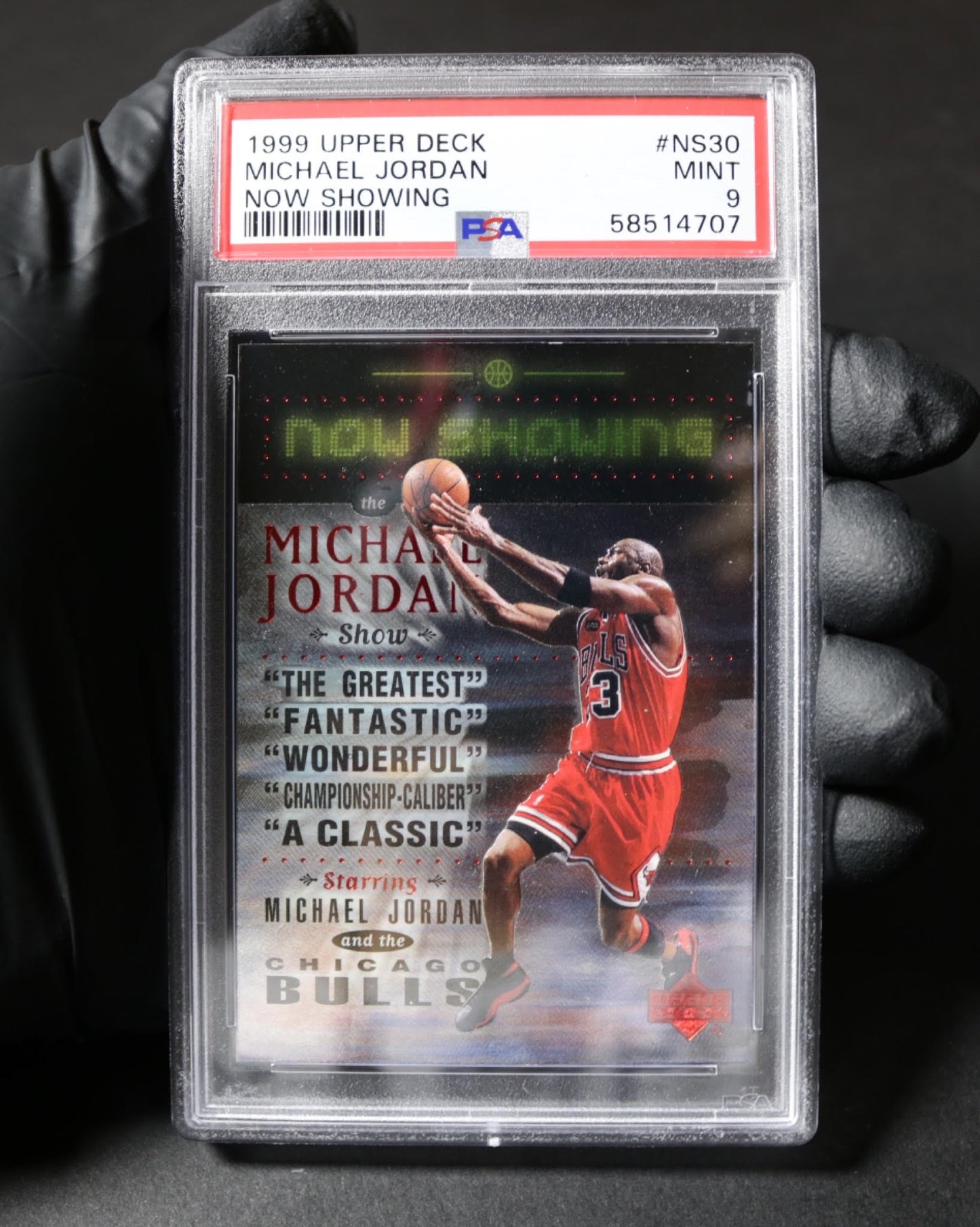 1999-90 Upper Deck Now Showing Michael Jordan #NS30 PSA 9 (17)