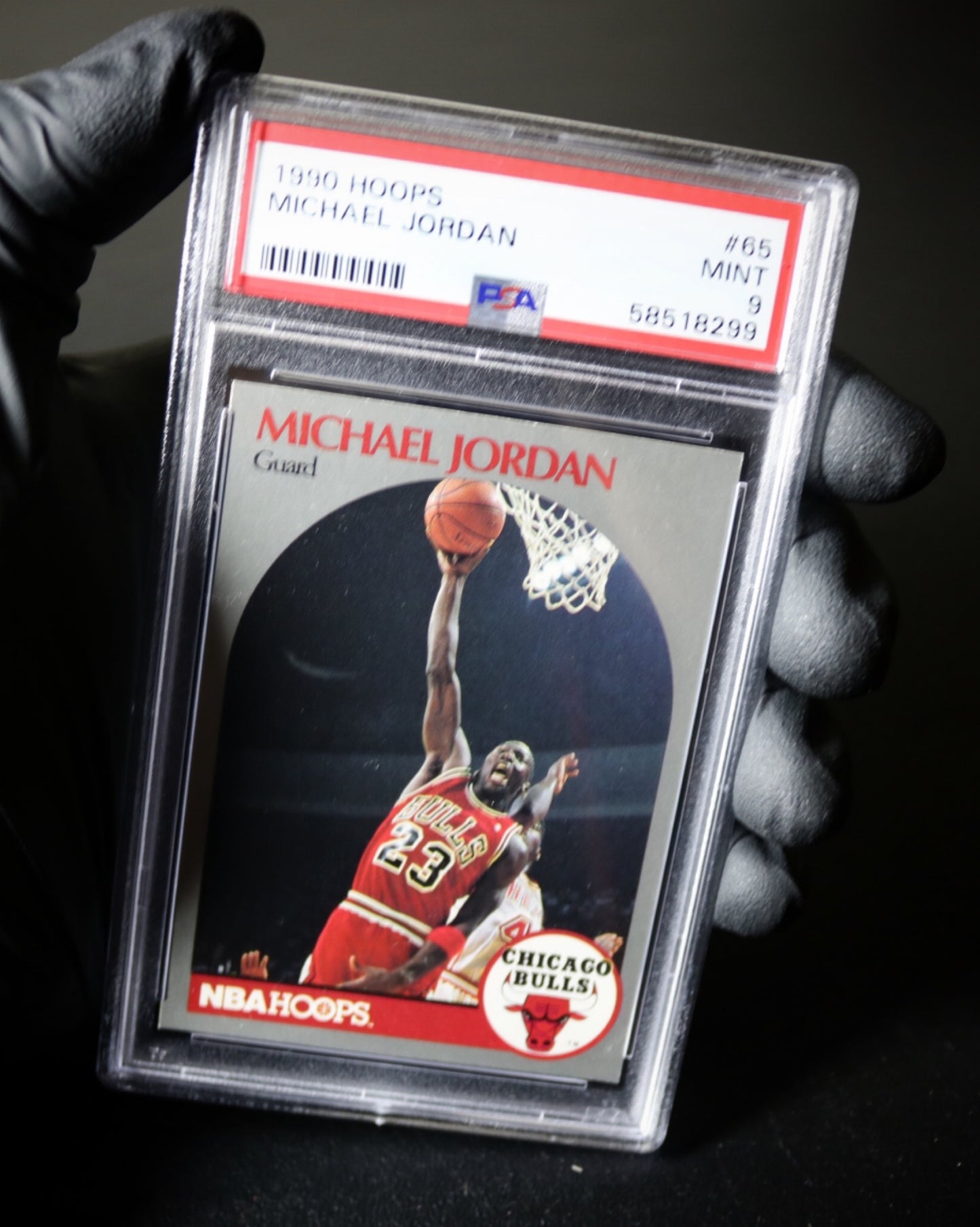 1990-91 Hoops Michael Jordan #65 PSA 9 (75)