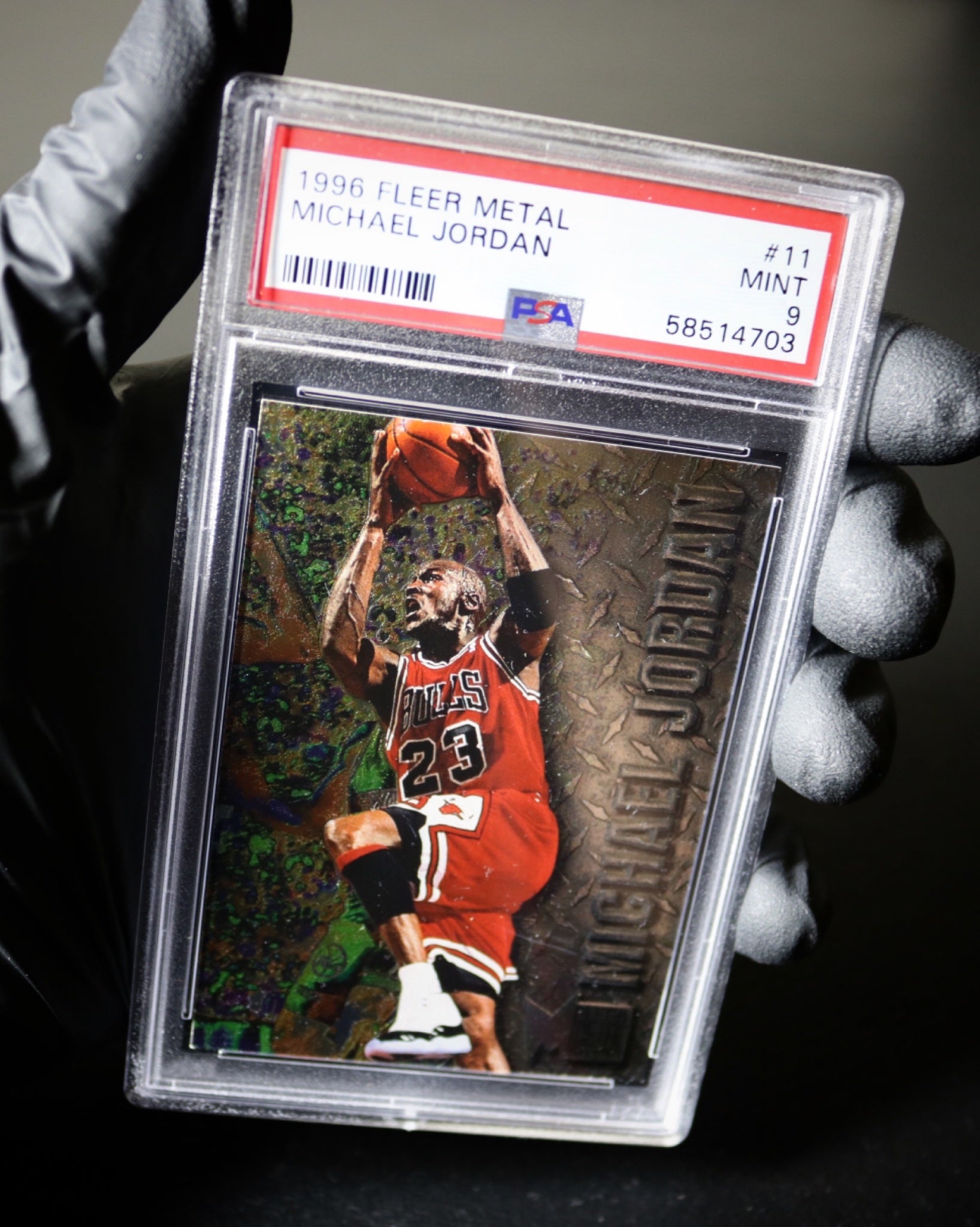 1996-97 Fleer Metal Michael Jordan #11 PSA 9 (80) – Welcome To