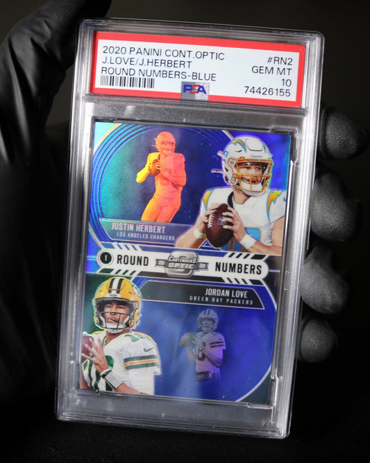 2020 Contenders Optic Justin Herbert / Jordan Love Blue /99 (43)