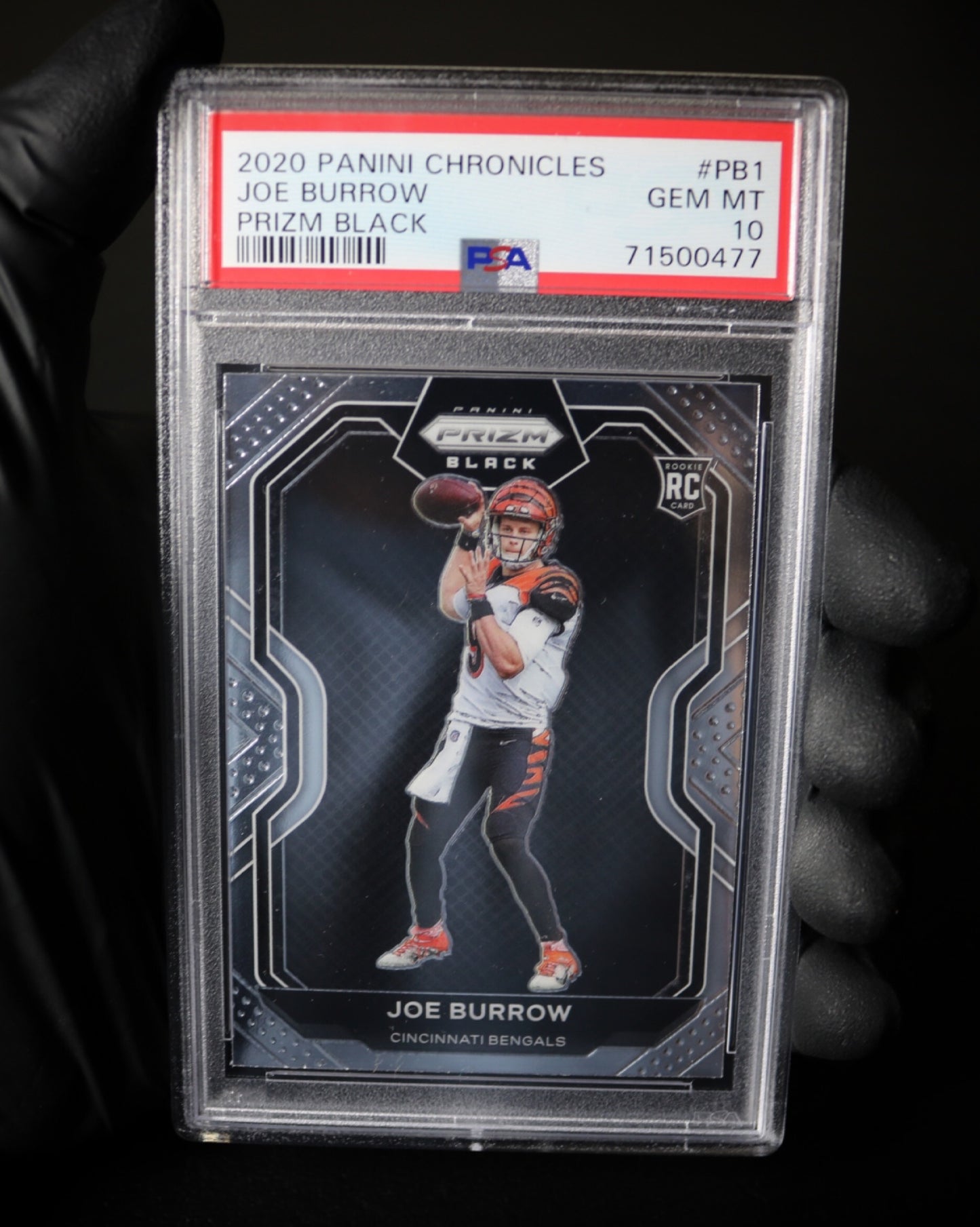 2020 Chronicles Joe Burrow Prizm Black PSA 10 (34)