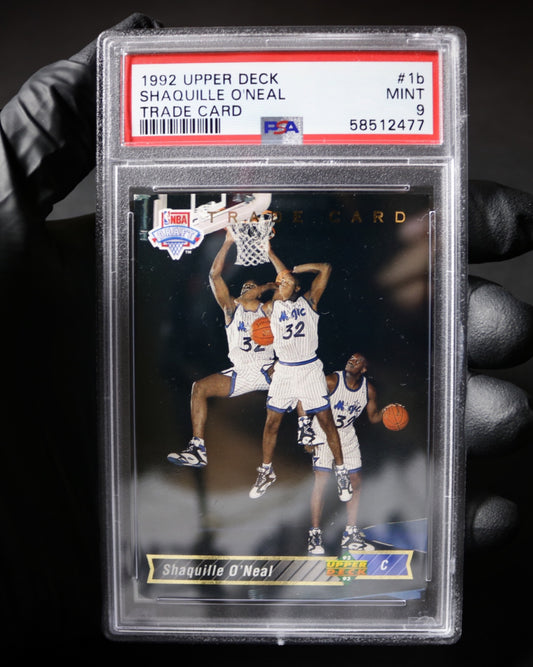 1992-93 Upper Deck Shaquille O'neal Rc #1b PSA 9 - (4)