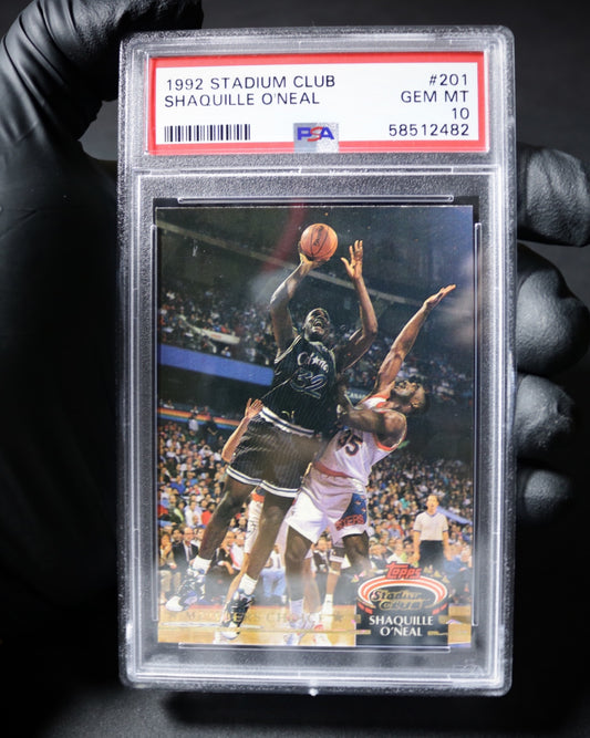 1992-93 Stadium Club Shaquille O'neal Rc #201 PSA 10 (8)