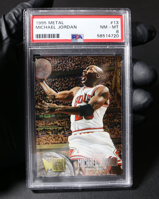 1995-96 Metal Michael Jordan #13 PSA 8 (15)