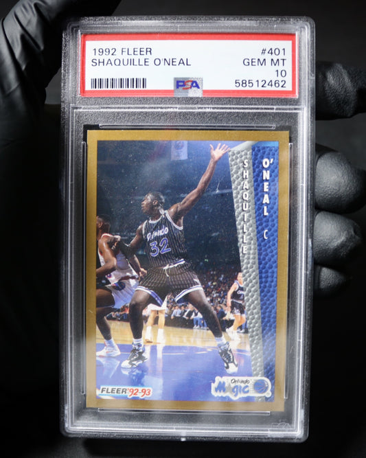 1992-93 Fleer Shaquille O'neal Rc #401 PSA 10 (7)