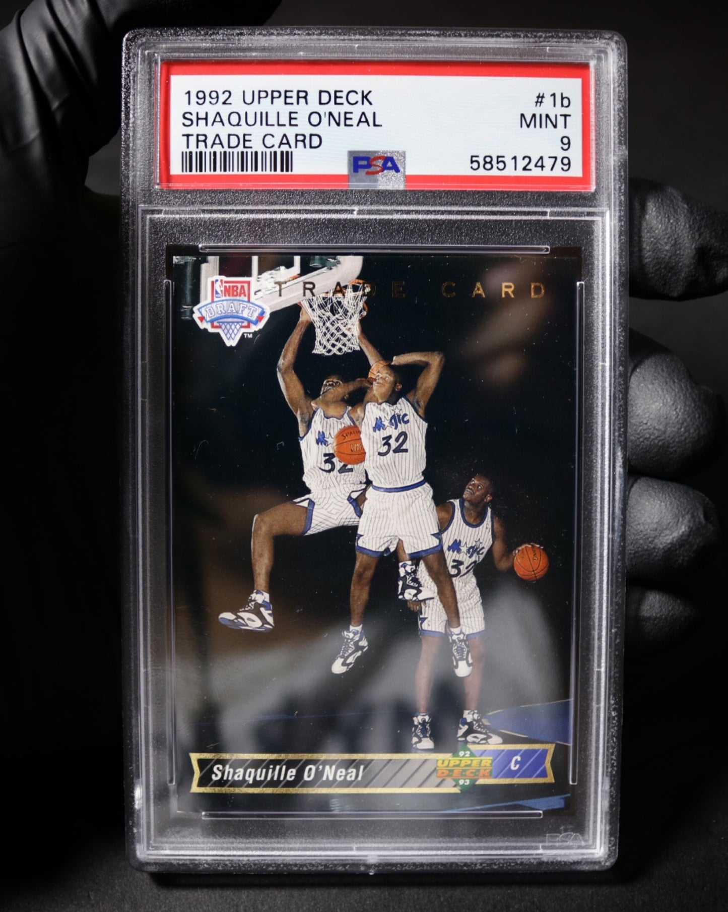 1992-93 Upper Deck Shaquille O'neal Rc #1b PSA 9 - (6)